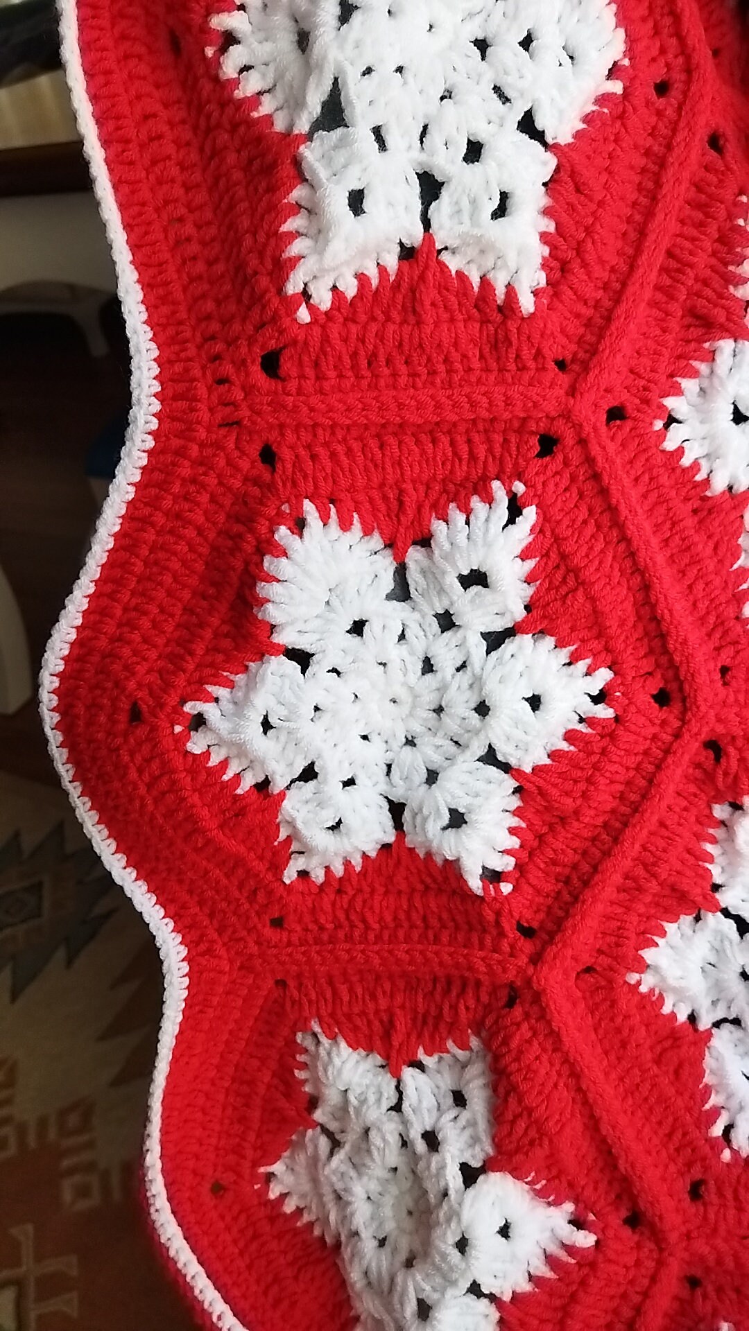 Handmade Snowflake Blanket ,christmas Gifts for Her Blanket,granny