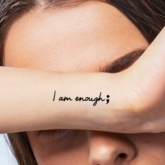 Top 86 about i am enough tattoo latest  indaotaonec