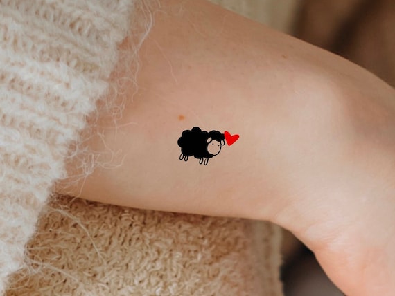 Black Sheep Heart Temporary Tattoo - Etsy Canada