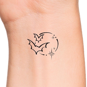 Bats Temporary Tattoo