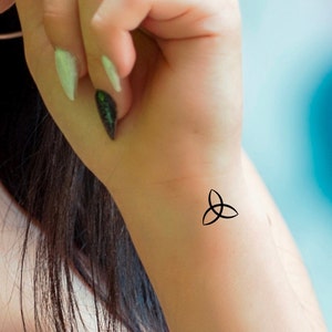 Trinity Knot Temporary Tattoo / Celtic knot tattoo
