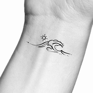 Sun Wave Temporary Tattoo
