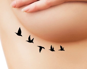 Boob Birds Tattoo - Etsy Boob Birds Tattoo - Etsy