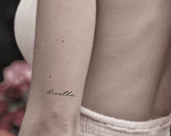 Breathe Temporary Tattoo