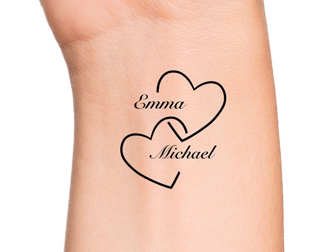 Custom Names Temporary Tattoo / Custom Words Tattoo Etsy