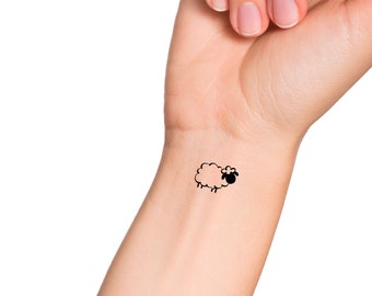Buy Minimalist Sheep Temporary Tattoo set of 3 Online in India  Etsy