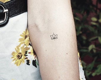 Lotus Lily Tattoo Etsy