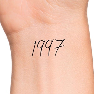 1997 Year Temporary Tattoo