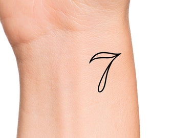 Seven Temporary Tattoo / 7 tattoo