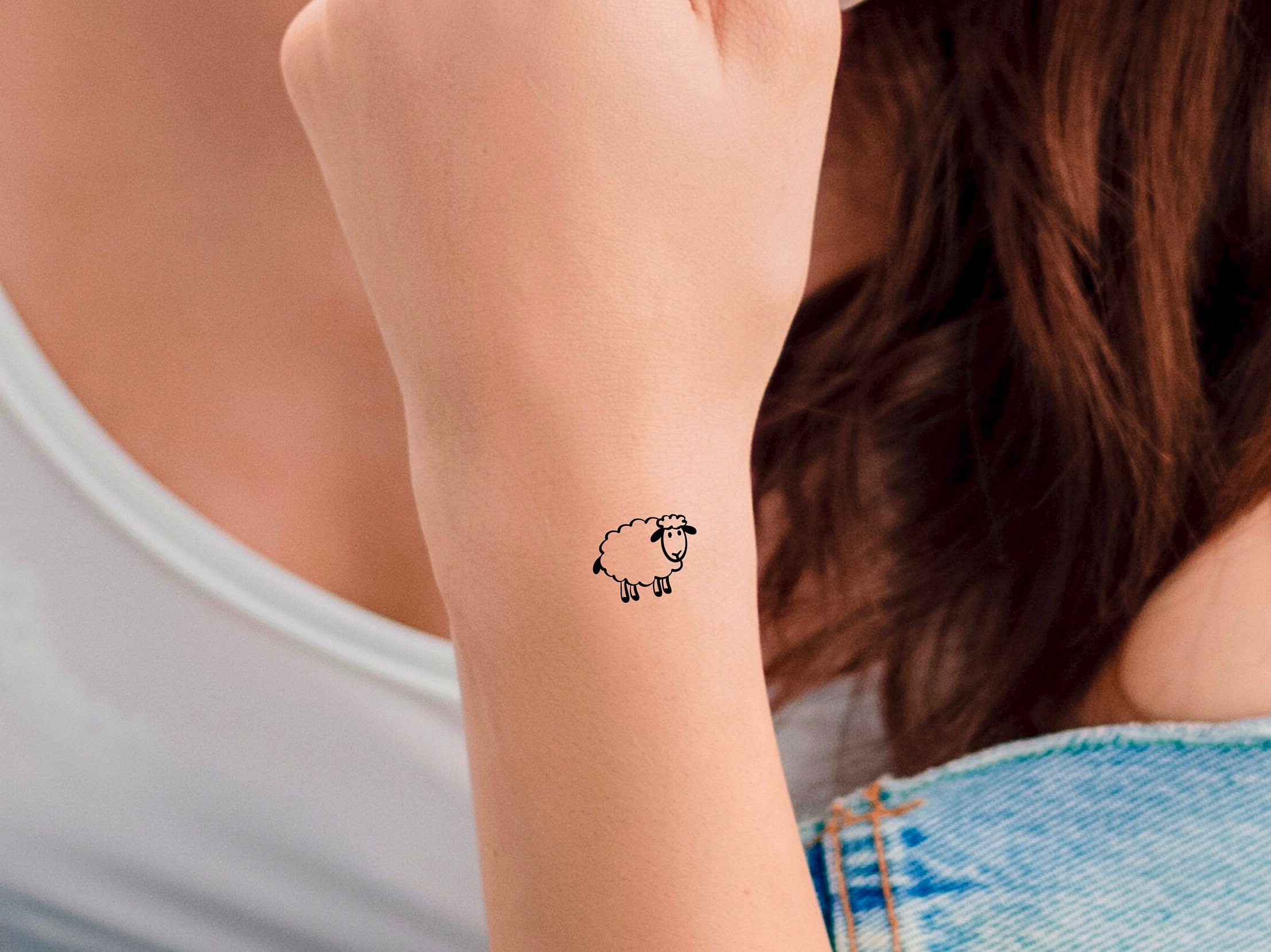 Sheep Heart Temporary Tattoo - Etsy Australia