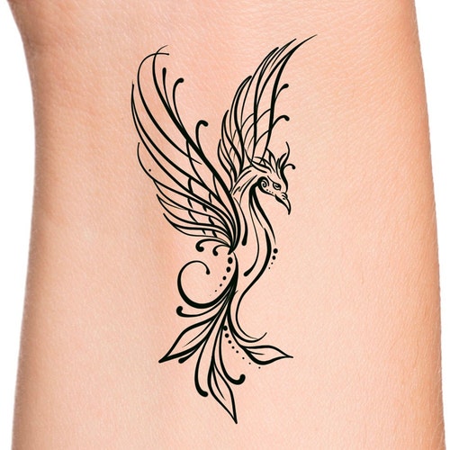 Phoenix Temporary Tattoo Still I Rise Phoenix - Etsy