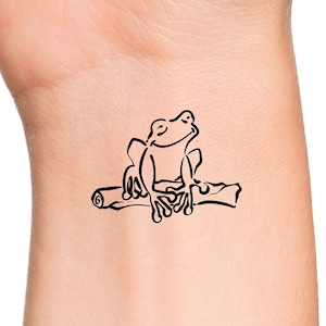 Frog Temporary Tattoo