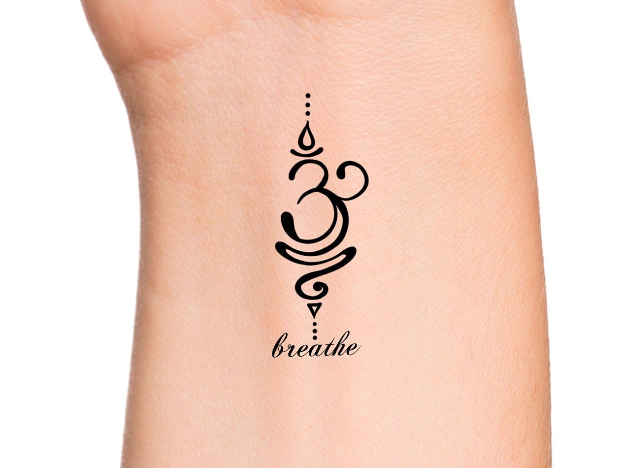 Buy Moon Phases Lotus Unalome Temporary Tattoo / Namaste Tattoo / Small  Tattoo / Feminine Tattoo / Yoga Tattoo / Geometric Dotwork Tattoo Online in  India - Etsy