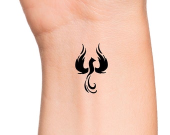 Phoenix Temporary Tattoo / tatouage doiseau / still I rise - Etsy France Phoenix Temporary Tattoo / tatouage doiseau / still I rise - Etsy France