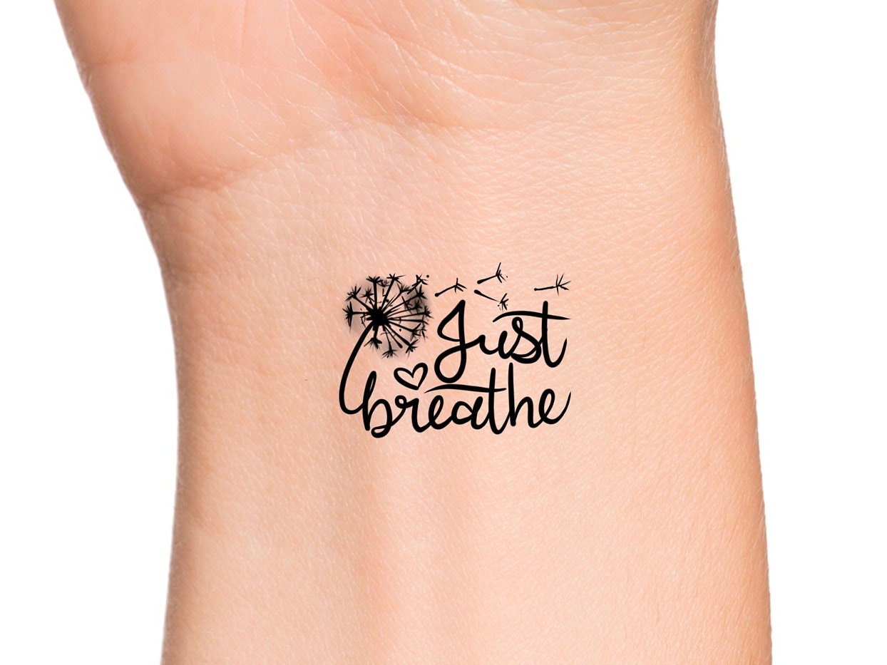 Buy Just Breathe Dandelion Temporary Tattoo Online in India  Etsy