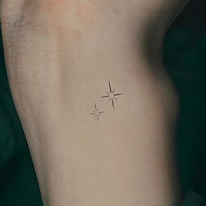 Shining Stars Temporary Tattoo / Sparkles tattoo