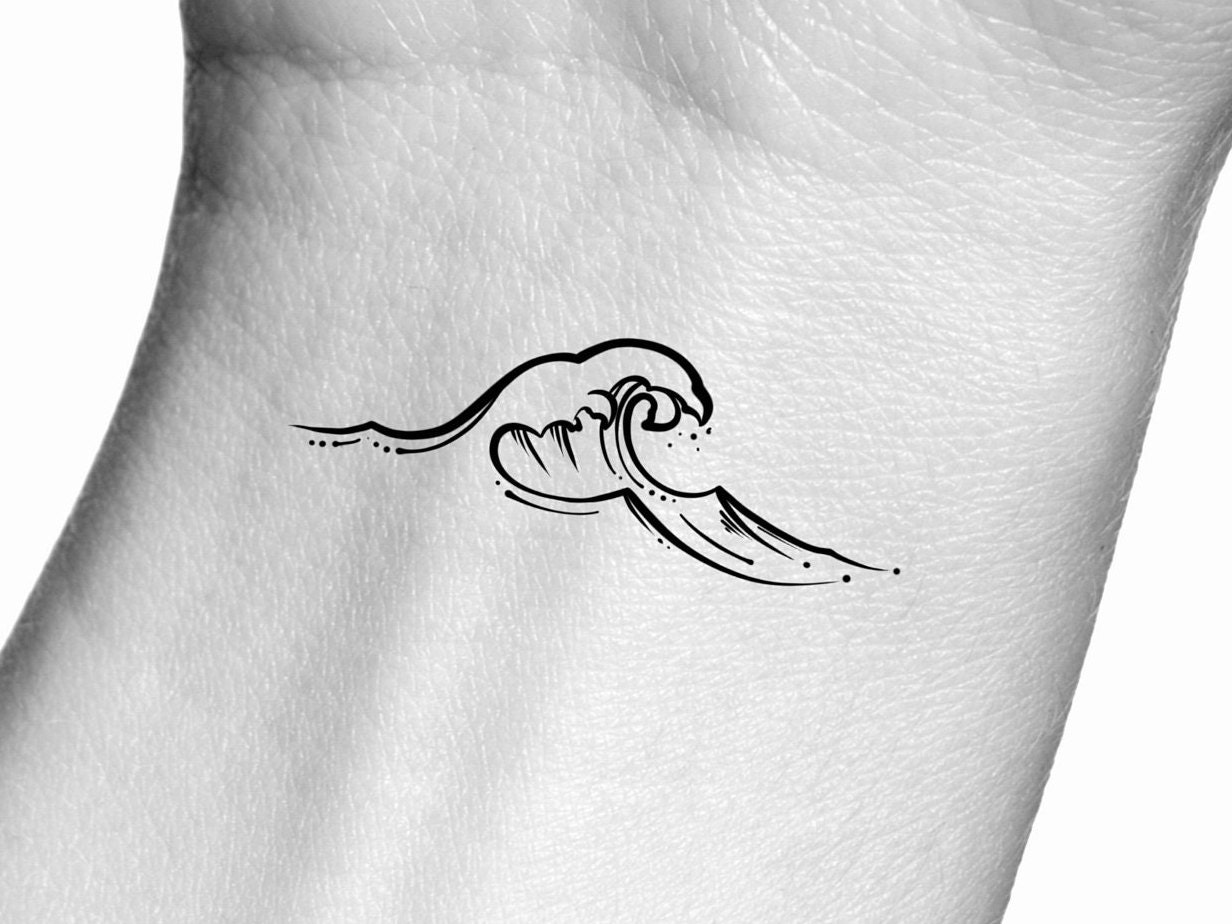 Black and White Ocean Tattoo Ideas