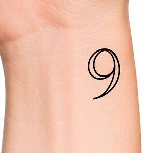 9 Outline Temporary Tattoo