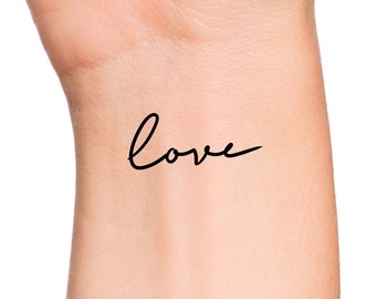 Love Temporary Tattoo