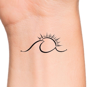 Sun Wave Temporary Tattoo