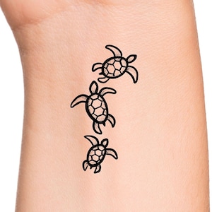 Sea Turtles Temporary Tattoo