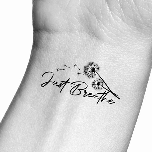 54 Elegant Just Breathe Tattoos On Wrist  Tattoo Designs  TattoosBagcom