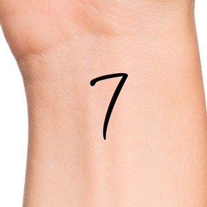 Seven Temporary Tattoo / 7 tattoo