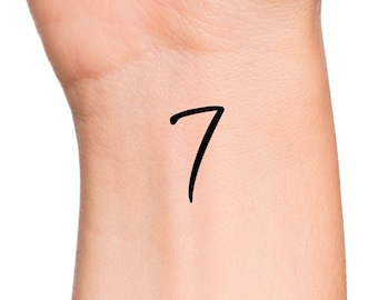 Seven Temporary Tattoo / 7 tattoo