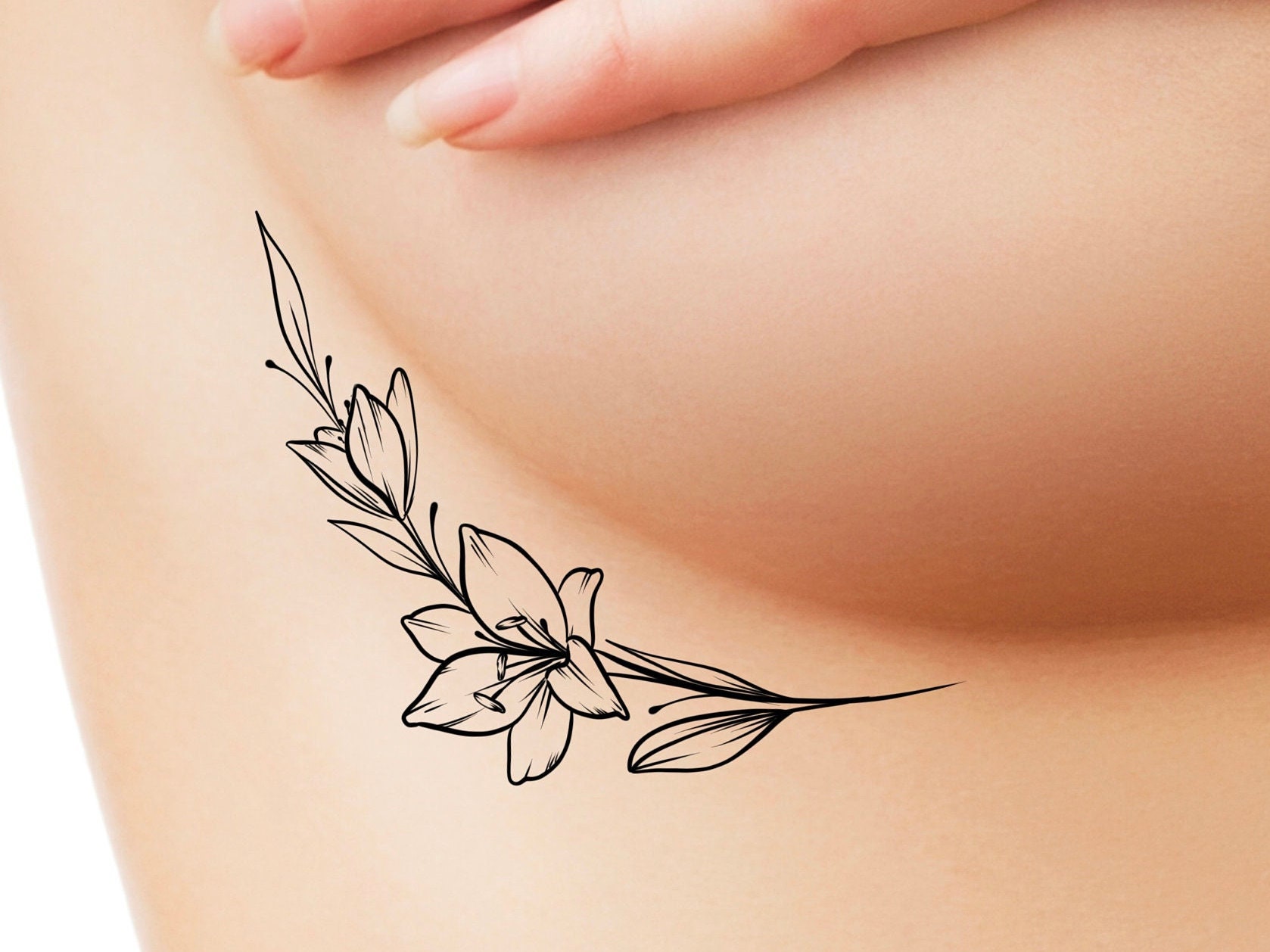 40 Boob Tattoo Ideas For Women Sternum Tattoos  TattooTab