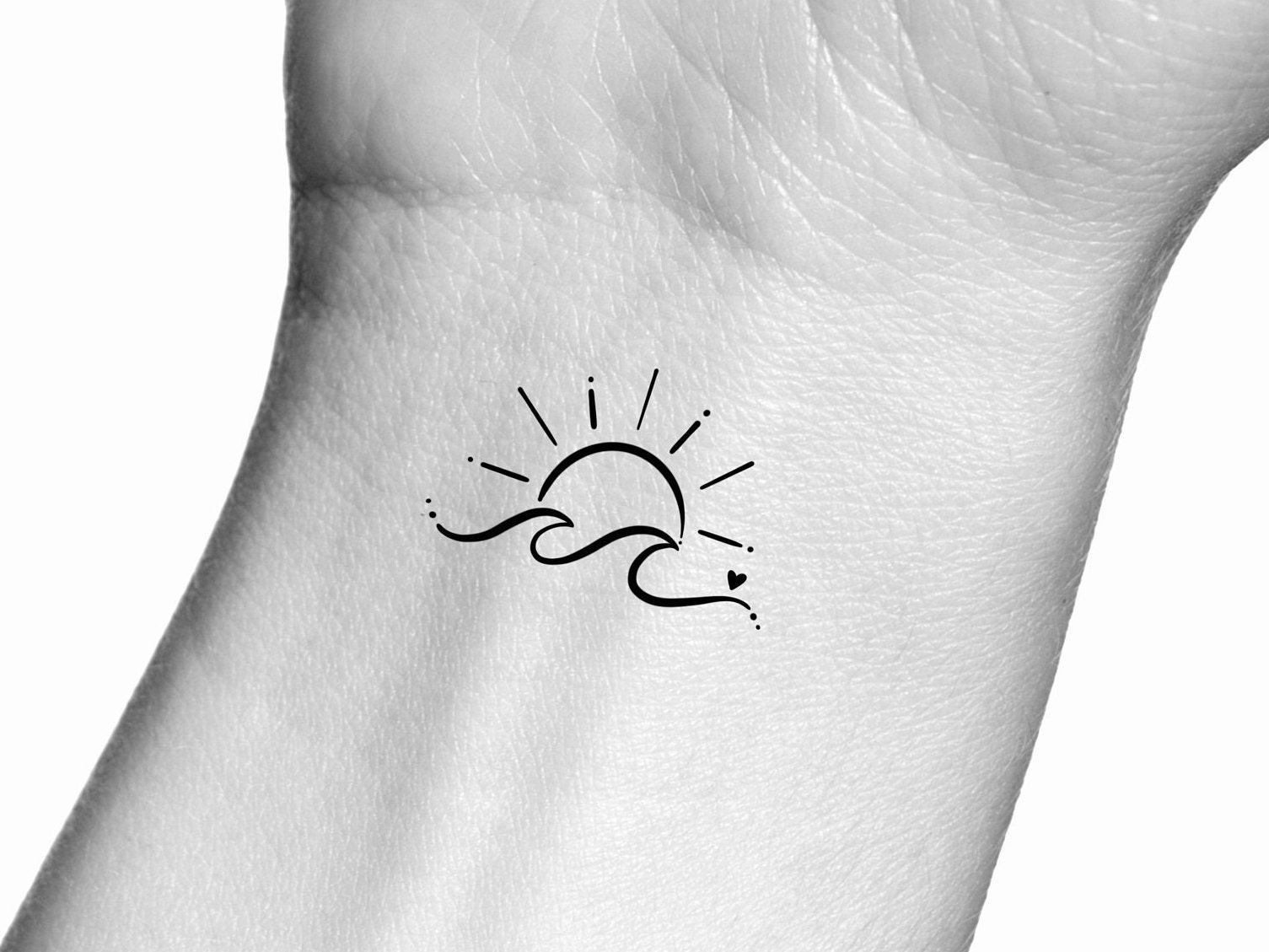 Tattoo tagged with small astronomy micro wittybutton tiny ankle wave  ifttt little minimalist ocean sun  inkedappcom