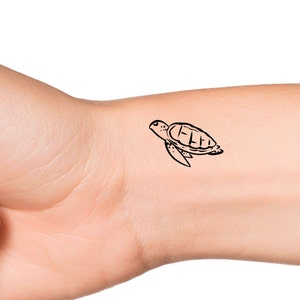 Sea Turtle Temporary Tattoo