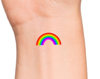 Rainbow Temporary Tattoo