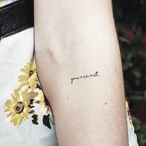You Are Art Temporary Tattoo