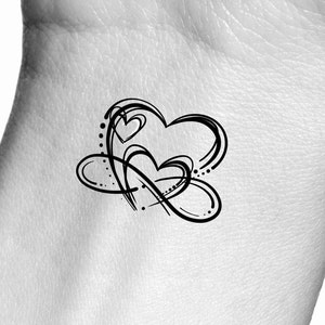 Swirl Heart Tattoo - Etsy