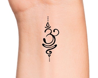 Breathe Sanskrit Temporary Tattoo