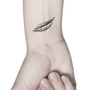 Feather Temporary Tattoo
