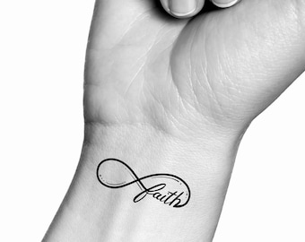 Faith Infinity Temporary Tattoo