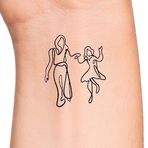 Mother Daughter Temporary Tattoo