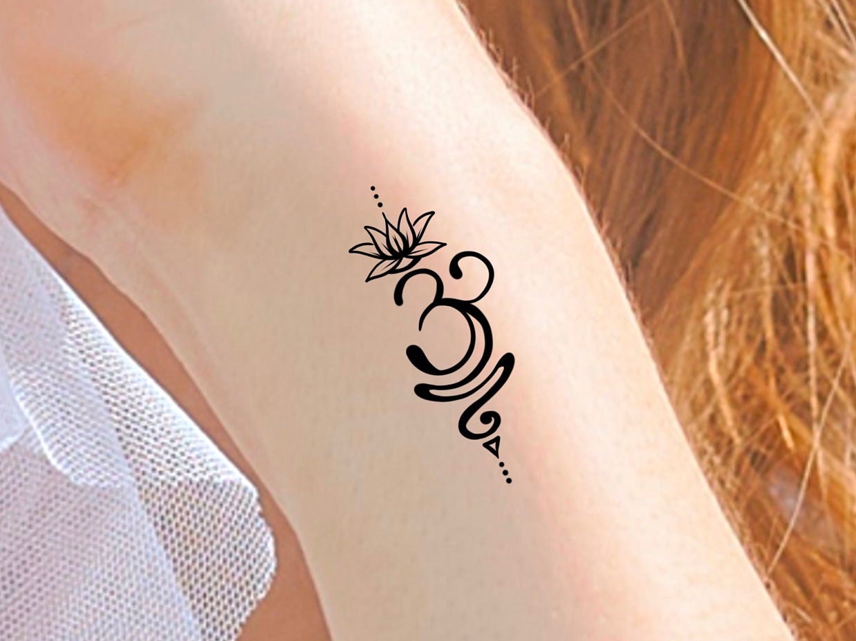 Breathe Sanskrit Lotus Temporary Tattoo - Etsy Denmark Breathe Sanskrit Lotus Temporary Tattoo - Etsy Denmark