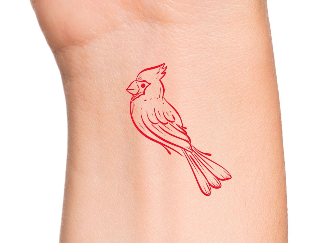 Memorial Tattoos: Honoring Loved Ones with Red Cardinals