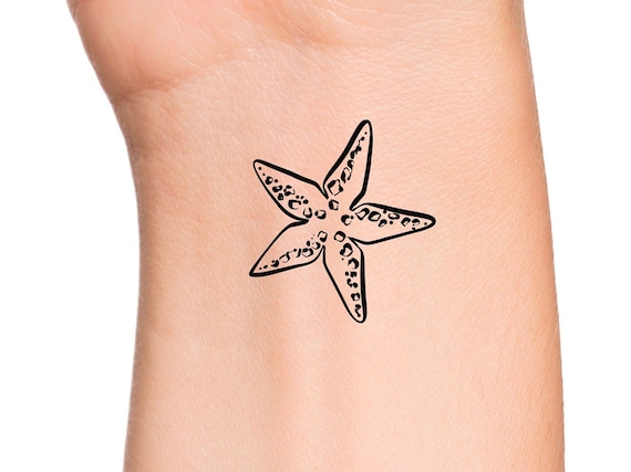 Tatuaje temporal de estrellas de mar / tatuajes de estrellas - Etsy México