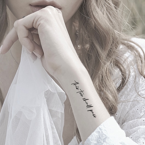 This Too Shall Pass Temporary Tattoo - Etsy This Too Shall Pass Temporary Tattoo - Etsy