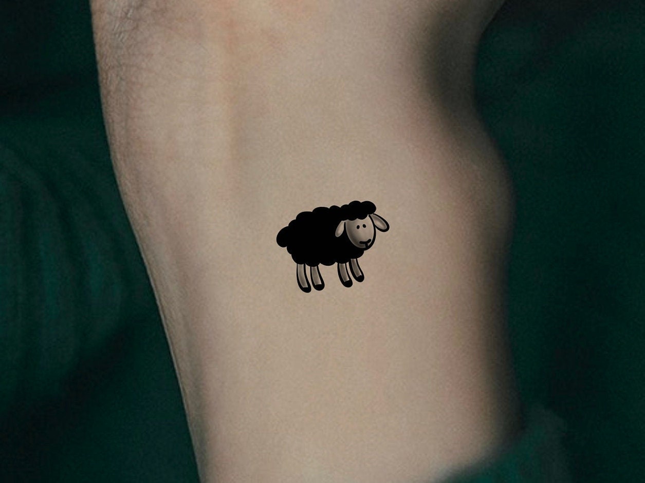 Buy Sheep Outline Temporary Tattoo Online in India - Etsy