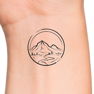 Mountain Pine Tree Temporary Tattoo