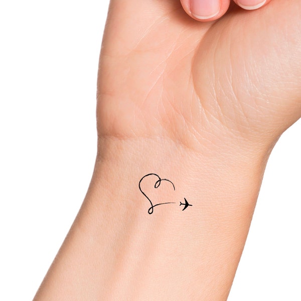 Airplane Tattoo Etsy