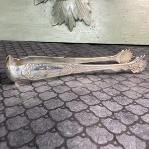 Ciseaux Anciens Ou Pince à Sucre – Argent Et Métal Doré – Début XXe