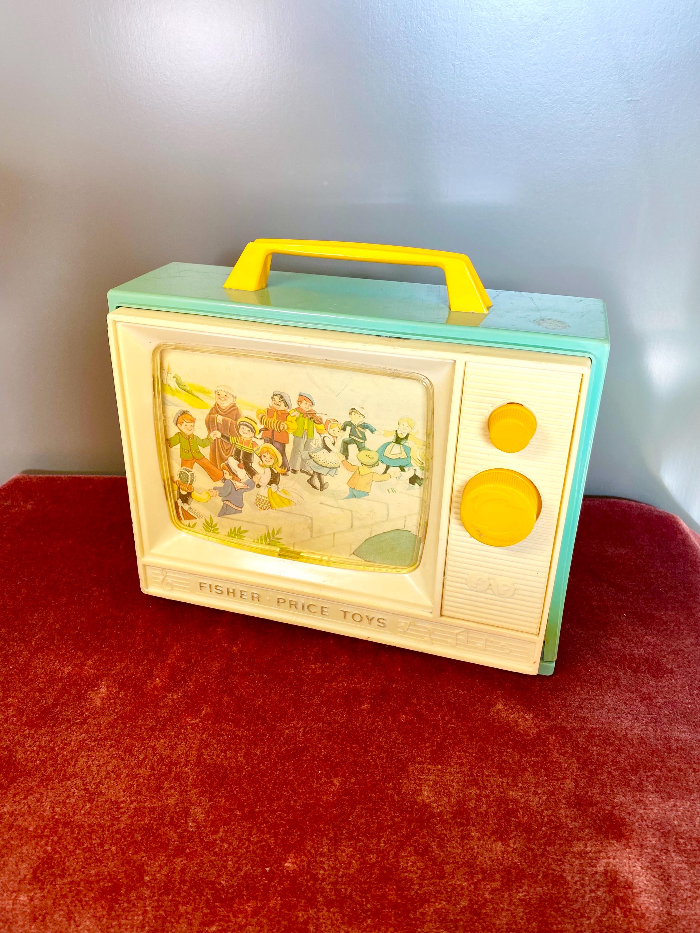 Vintage Fisher Price Music Box Tv - Etsy