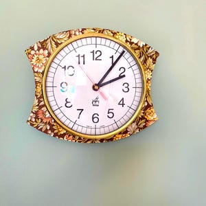 SPLENDIDE Horloge pendule formica vert Vedette Vintage An 50 /70 EUR 79,99 - FR