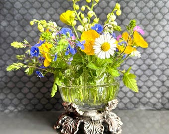 ANCIEN GRAND VASE à fleurs en céramique de West Germany barbotine