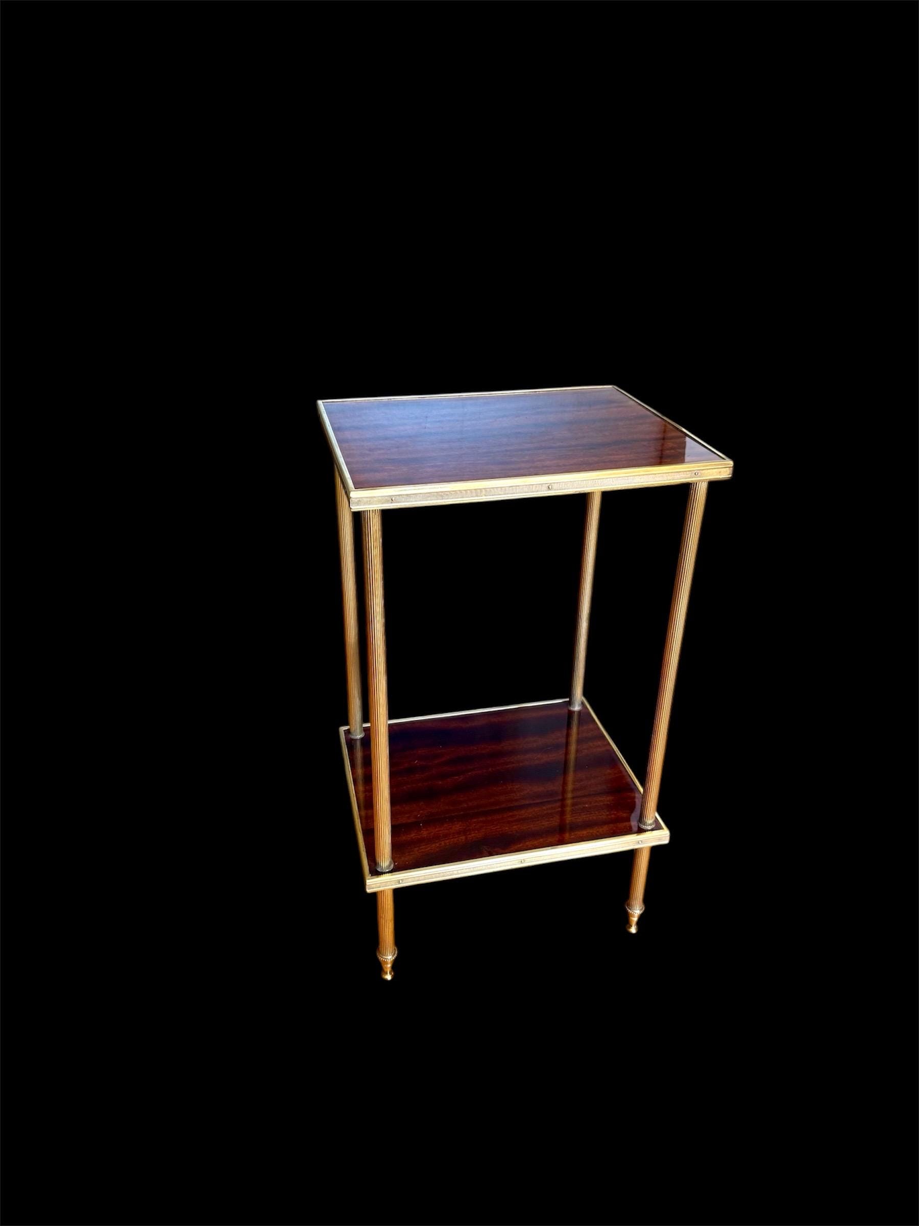 Vintage 1960s-70s Side Table, End Table, Gilded Brass. - Etsy